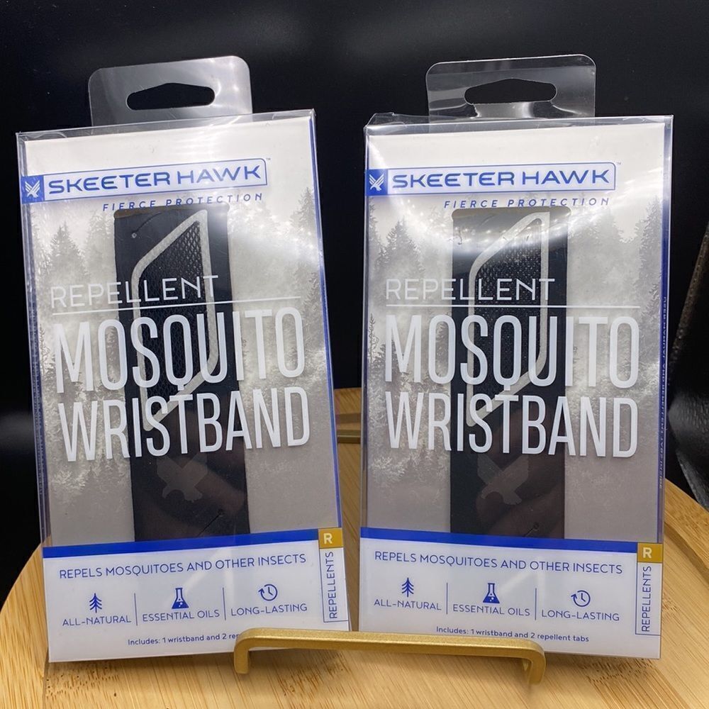 2 each NITB Skeeter Hawk Mosquito Wristbands repellent
